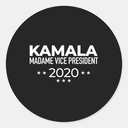 Harris Madam Vice President 2020 Joeバイデン氏副社長2020 ラウンドシール (正面)