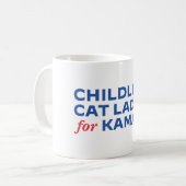 Harris Mugの子どものいない猫レディース コーヒーマグカップ (正面左)