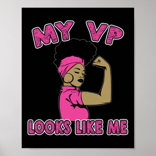 Harris My Vpは私の副社長の役割に似ているモダン ポスター (正面)