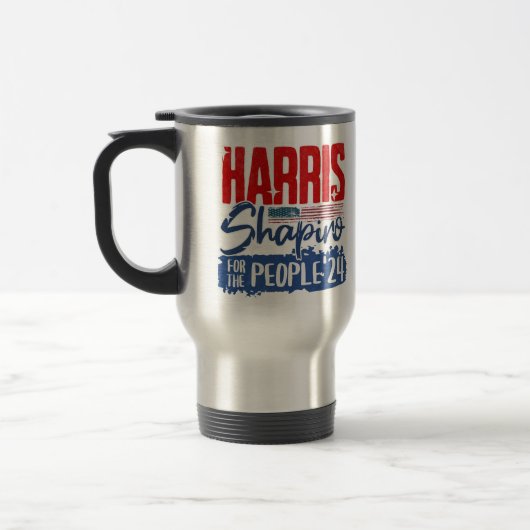 Harris Shapiro 2024 アメリカ国民のためのUSフラグ トラベルマグ (左)
