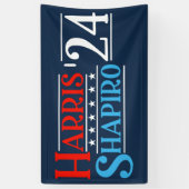 Harris Shapiro 2024 レトロキャンペーン 横断幕 (縦)