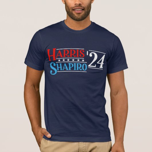 Harris Shapiro 2024 レトロキャンペーン Tシャツ (正面)