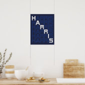 HARRIS text stacks ポスター (キッチン)