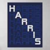 HARRIS text stacks ポスター (正面)