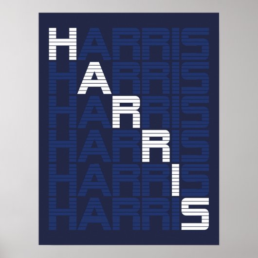 HARRIS text stacks ポスター (正面)