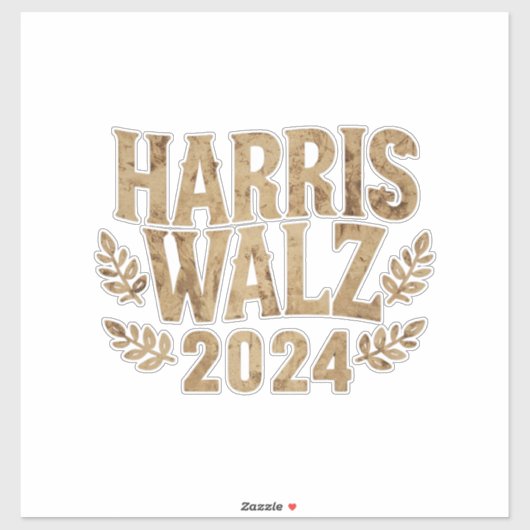 Harris Tim Walz クレスト ヴィンテージ Harris Waltz 2024  シール (シート)