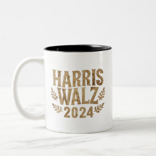 Harris Tim Walz クレスト ヴィンテージ Harris Waltz 2024  ツートーンマグカップ