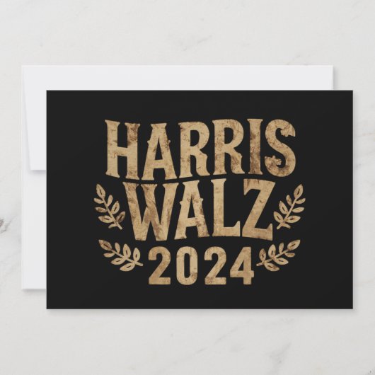 Harris Tim Walz クレスト ヴィンテージ Harris Waltz 2024  招待状 (正面)