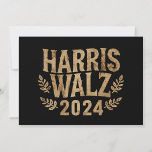 Harris Tim Walz クレスト ヴィンテージ Harris Waltz 2024  招待状