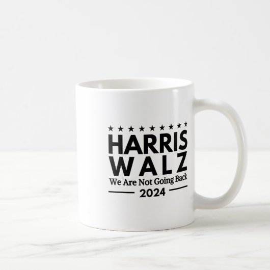Harris Tim Walz 2024我々は戻らない コーヒーマグカップ (右)
