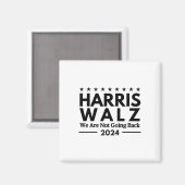 Harris Tim Walz 2024我々は戻らない マグネット (正面/裏面)
