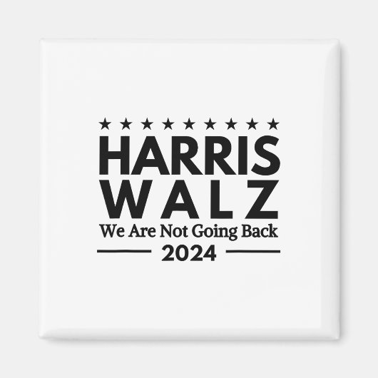 Harris Tim Walz 2024我々は戻らない マグネット (正面)
