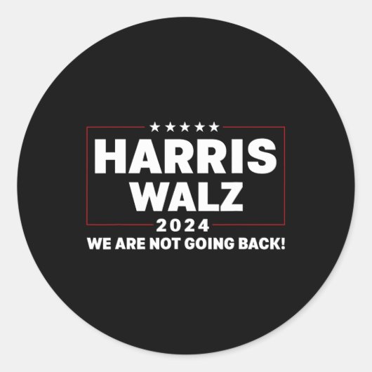 Harris Tim WaLzheimer Waltz 2024我々は行っていない ラウンドシール (正面)