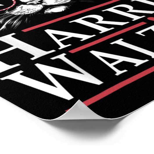 Harris W 2024ネコおもしろい選挙釜良ハリスTim ポスター (角)