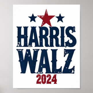 Harris W 2024選挙Kamala Harris Tim Waltz 202 ポスター