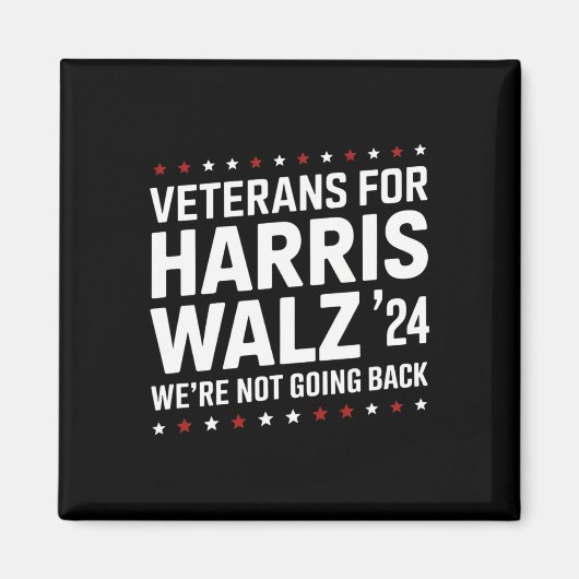 Harris W 24の退役軍人が戻らなかった マグネット (正面)