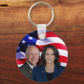 Harris Waltz写真2024 - Kamala Harris Tim Waltz キーホルダー (正面)