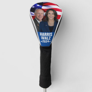 Harris Waltz写真2024 - Kamala Harris Tim Waltz ゴルフヘッドカバー