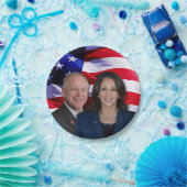 Harris Waltz写真2024 - Kamala Harris Tim Waltz ペーパープレート (パーティー)