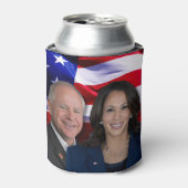 Harris Waltz写真2024 - Kamala Harris Tim Waltz 缶クーラー (缶正面)