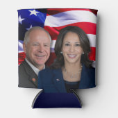 Harris Waltz写真2024 - Kamala Harris Tim Waltz 缶クーラー (正面)