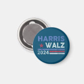 Harris Waltz 2024年選挙カマラハリスネイビーブルー マグネット (正面/裏面)