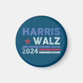 Harris Waltz 2024年選挙カマラハリスネイビーブルー マグネット
