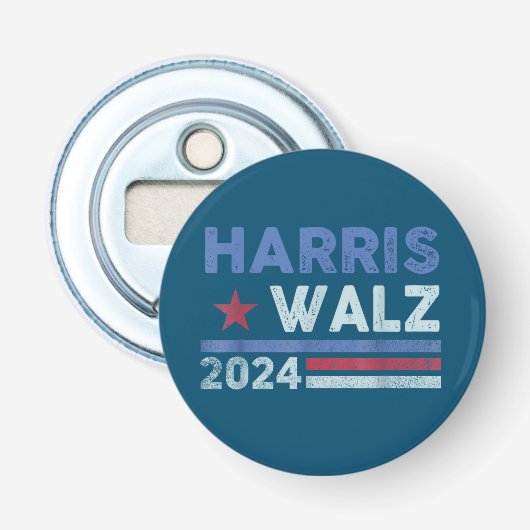 Harris Waltz 2024年選挙カマラハリスネイビーブルー 栓抜き (正面)