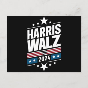 Harris Waltz 2024 カマラ・ハリス ティム・ウォルツ 2024 ポストカード