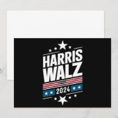 Harris Waltz 2024 カマラ・ハリス ティム・ウォルツ 2024 招待状 (正面/裏面)