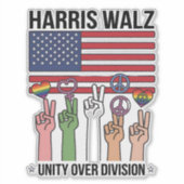 Harris Waltz 2024 団結する時代 シール (正面)