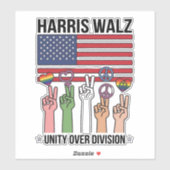 Harris Waltz 2024 団結する時代 シール (シート)