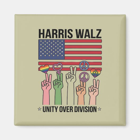 Harris Waltz 2024 団結する時代 マグネット (正面)
