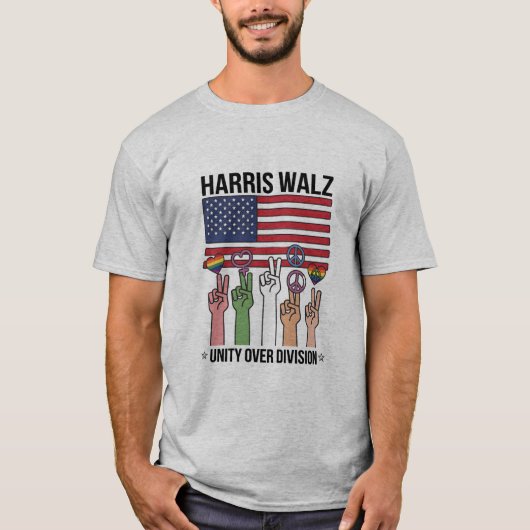 Harris Waltz 2024 団結する時代 Tシャツ (正面)