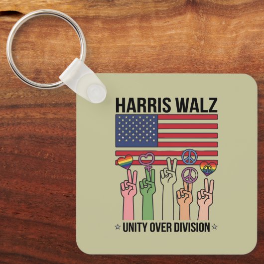 Harris Waltz 2024 団結の時代 〜分断を超えて〜 キーホルダー (正面)