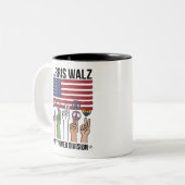 Harris Waltz 2024 対立を超えた統一 ツートーンマグカップ (正面左)