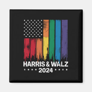Harris Waltz 2024 選挙 ゲイ Tim Waltz LGBTQ マグネット