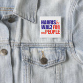 Harris Waltz 2024 For The People Kamala Harris 缶バッジ (インサイチュ)