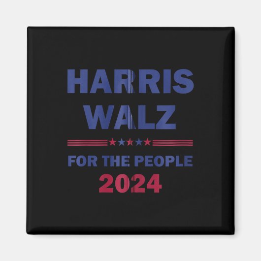Harris Waltz 2024 For The People Kamala Harris Tim マグネット (正面)