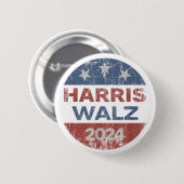 Harris Waltz 2024 USA Harris Walz 2024 缶バッジ (正面&裏面)