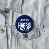 Harris Walzのためのアフリカ系アメリカ人 缶バッジ (インサイチュ)