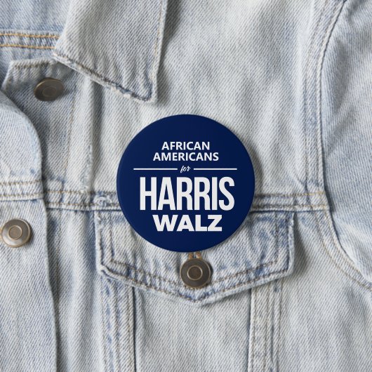 Harris Walzのためのアフリカ系アメリカ人 缶バッジ (インサイチュ)