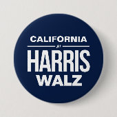 Harris Walzのためのカリフォルニア 缶バッジ (正面)