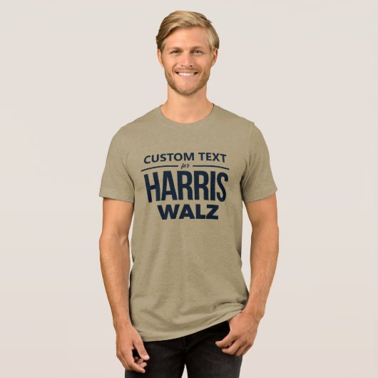 Harris Walzのカスタムデザイン トライブレンドTシャツ (正面全面)
