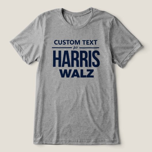 Harris Walzのカスタムデザイン トライブレンドＴシャツ (デザイン正面)