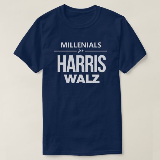 Harris Walzのミレニアルズ Tシャツ (デザイン正面)