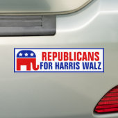 Harris Walzの共和党員 | カマラの象 バンパーステッカー (車上)
