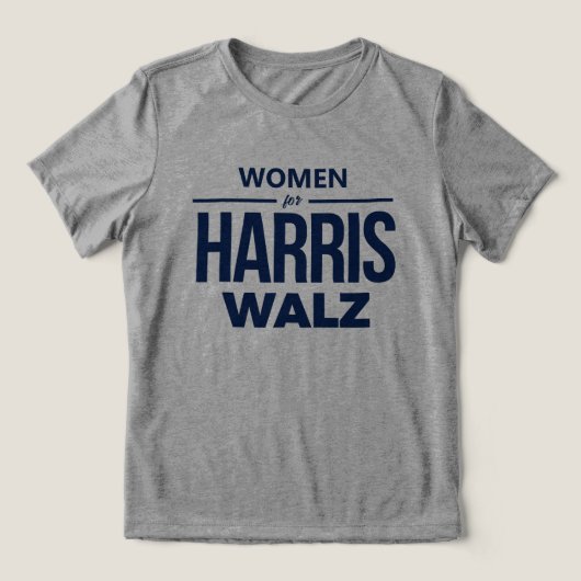 Harris Walzの女性 トライブレンドＴシャツ (デザイン正面)