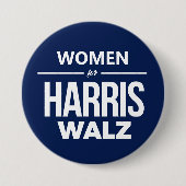 Harris Walzの女性 缶バッジ (正面)
