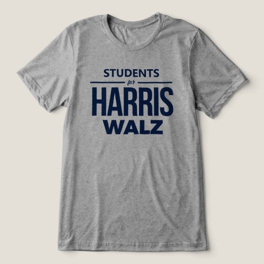 Harris Walzの学生 トライブレンドＴシャツ (デザイン正面)